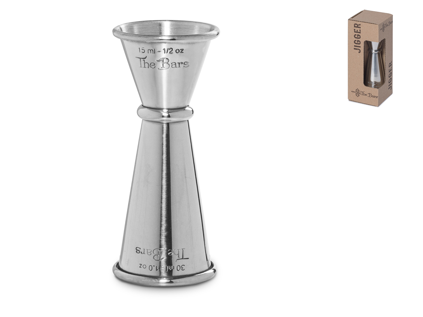 THE BARS Misurino Inox Cocktail Ml15/30