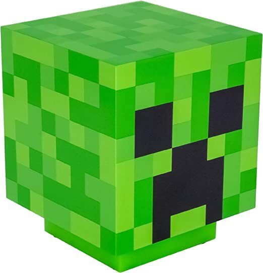 Il cubo pixelato da collezione Minecraft 3D Creeper Light emette un suono