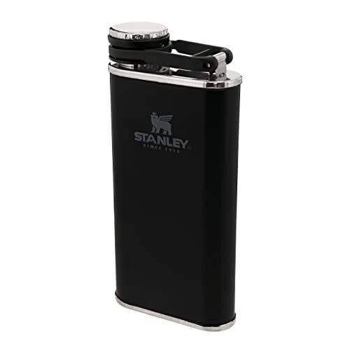 Stanley Classic Wide Mouth Flask 0,23L Matt Black with Never- Lose Cap - (N3Q)