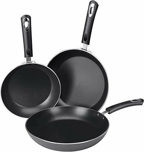 KICHLY Nonstick Frying Pan Set - 3 Pezzi Fondo a induzione - 8 Pollici, (I0d)
