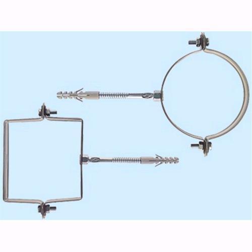 Collari Fischer per Pluviali - SCP tondo - mm. 80 - zincato Conf. 1 Pz