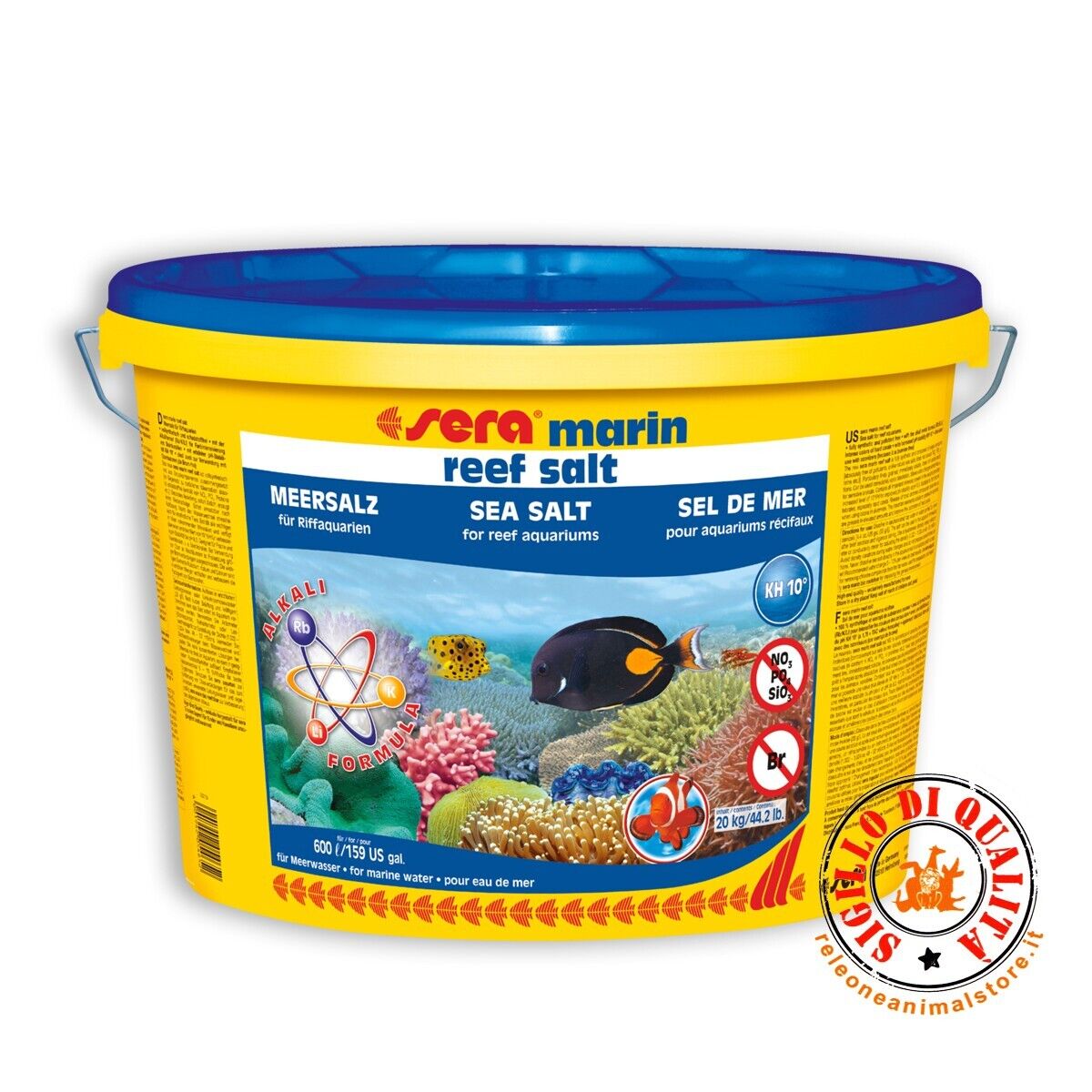 Sera Marine reef salt Sale per acquari marini - 20 kg per 600Lt