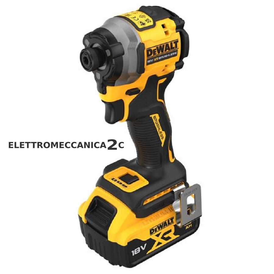 DEWALT DCF850P2T-QW avvitatore impulsi 18v brushless 1/4" 205Nm 2 batterie 5ah