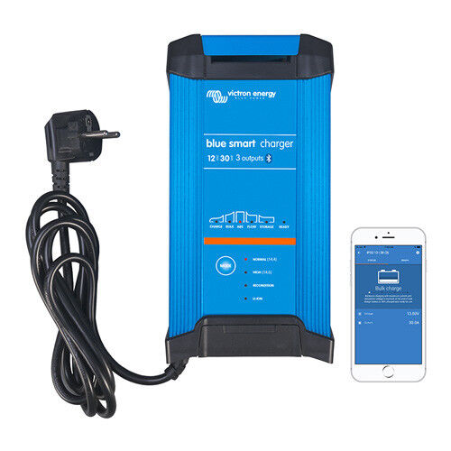Battery Charger Victron Blue Smart 12/30 (1) 360 W, 12VDC, 30ADC, Schuco