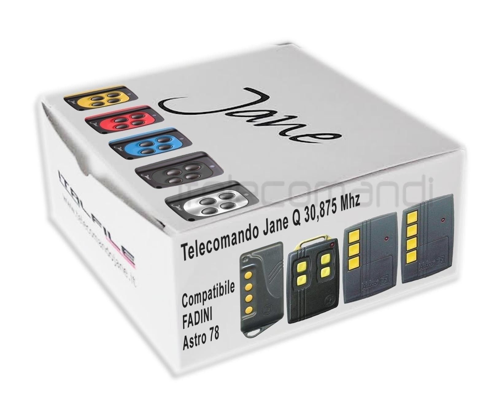 Telecomando radiocomando compatibile Fadini Astro 78/4 TR 30,875 Mhz cod. 7826