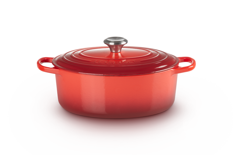 Casseruola Cocotte Ovale Evo Le Creuset Ghisa cm 29 - Ciliegia - Rivenditore