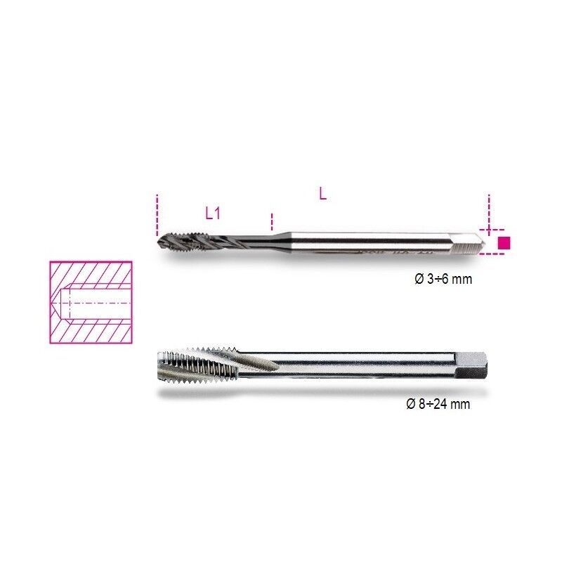 MASCHI MACCHINA HSS FORI CIECHI M 5X0,8 ART. 428FC