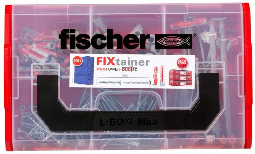 Fischer FixTainer DuoPower DuoTec, Valigetta 100 Tasselli DuoPower DuoTec 541106
