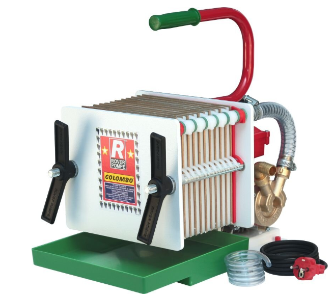 ROVER FILTRO PRESSA COLOMBO 12 ELETTROPOMPA PROFESSIONALE COLOMBO 12 PER VINO