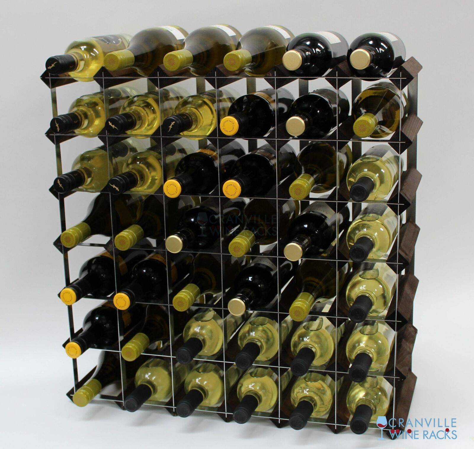 Cranville Vino Cremagliera Conservazione 42 Bottiglia Rovere Scuro Macchia E