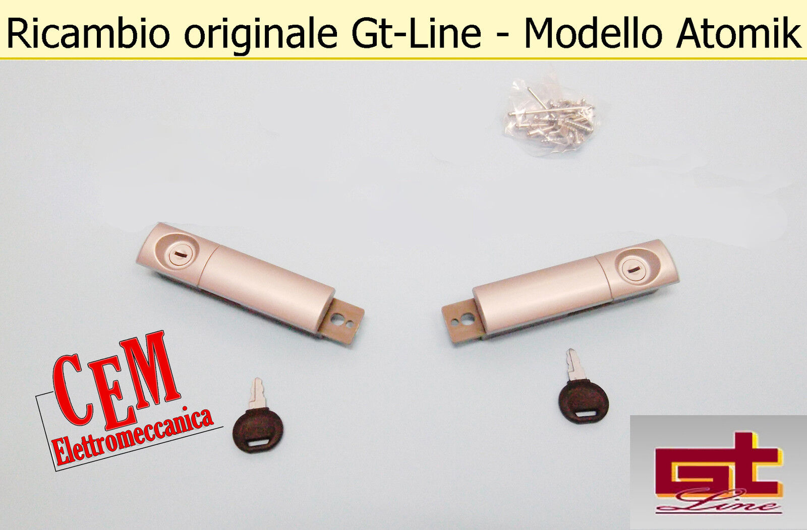 Serratura ricambio originale GT Line coppia serrature per valigia Atomik e Revo