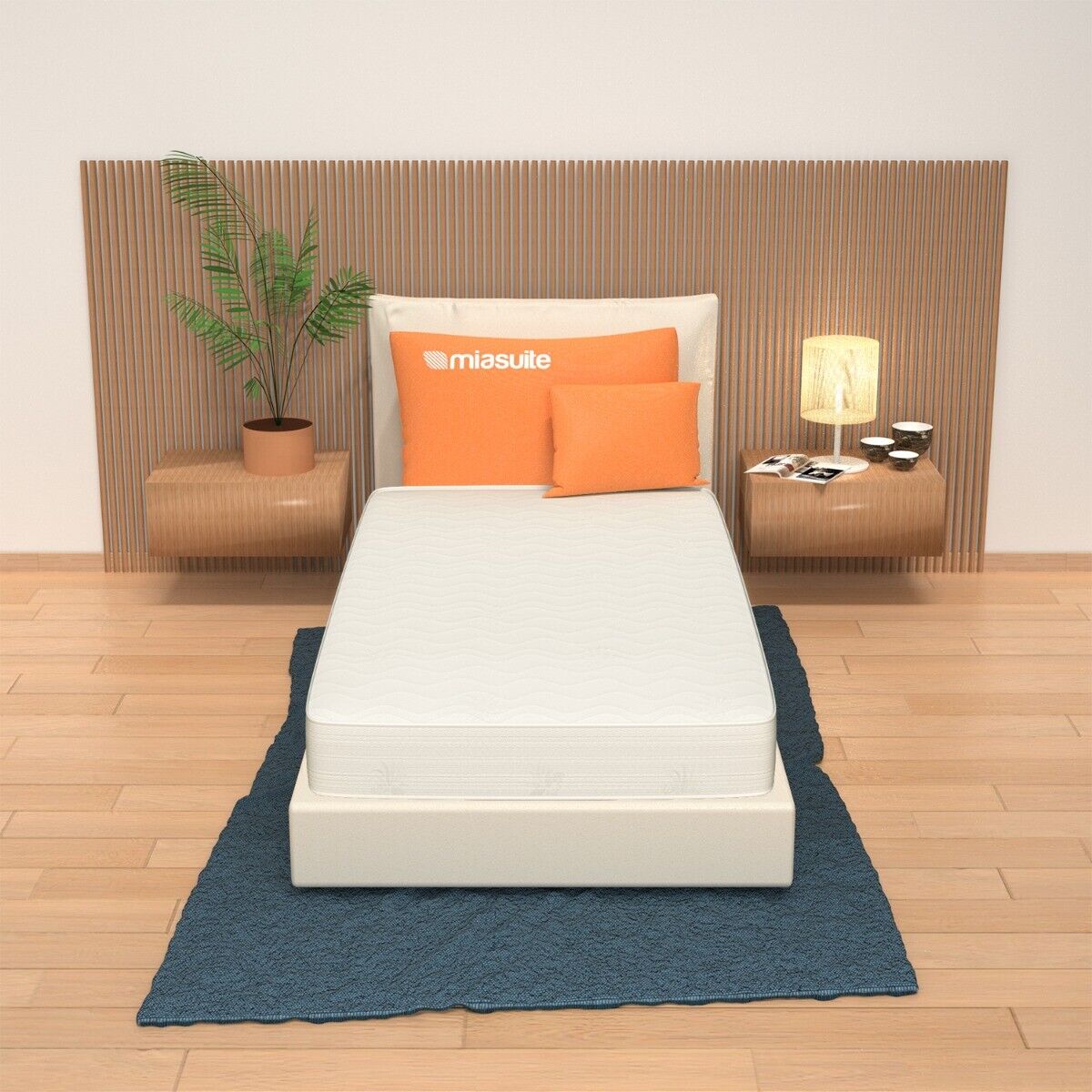 Materasso 80x180 Alto 14 cm - Indeformabile, Waterfoam, in Aloe Vera | Plus