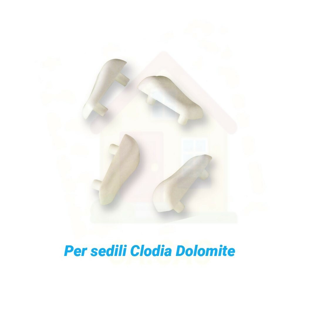 4 Pz. PARACOLPI COPRIVASO TIPO DOLOMITE CLODIA SEDILE WC GOMMINI COPRI-WATER