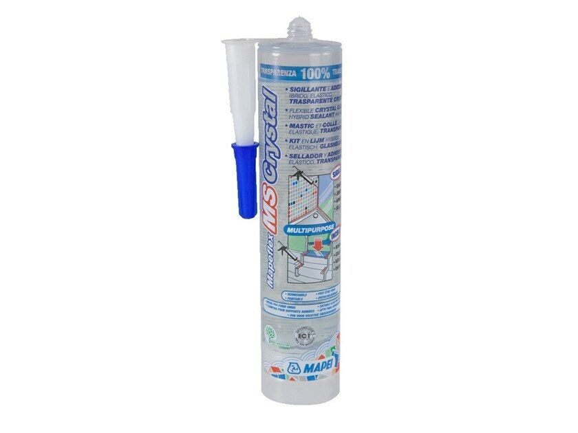 Mapeflex MS Crystal Silicone Sigillante Adesivo trasparente cristallino 300 ml.
