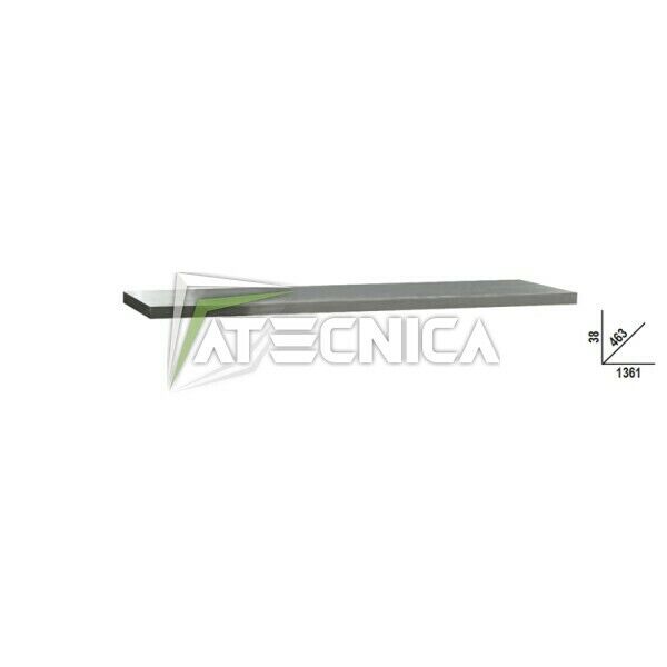 Piano di lavoro in acciaio INOX 1,3 m BETA C45PX per banco arredo officina C45