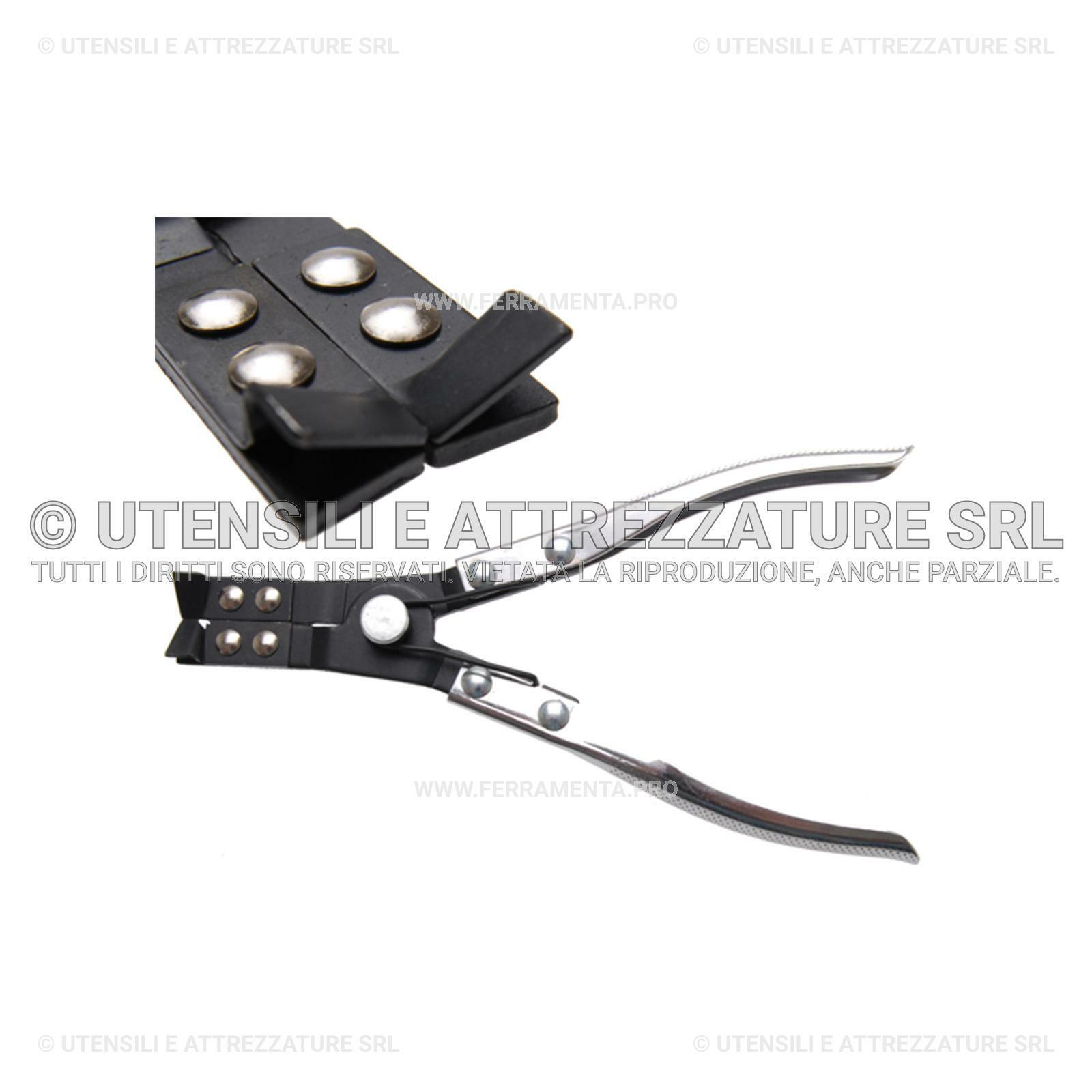 PINZE A MOLLA IN ACCIAIO TEMPERATO per ANELLI RASCHIAOLIO DA 60mm A 120mm