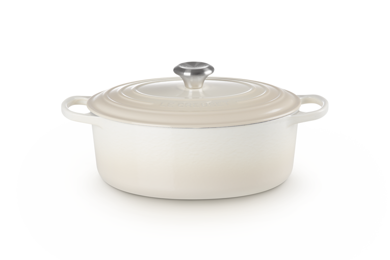 Casseruola Cocotte Ovale Evo Le Creuset - Ghisa cm 29 - Meringue - Rivenditore