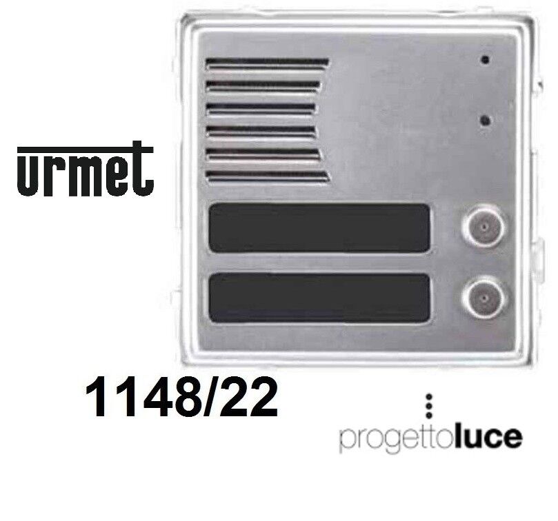 Modulo SINTHESI S2 per posto esterno e 2 pulsanti URMET 1148/22 ORIGINALE URMET