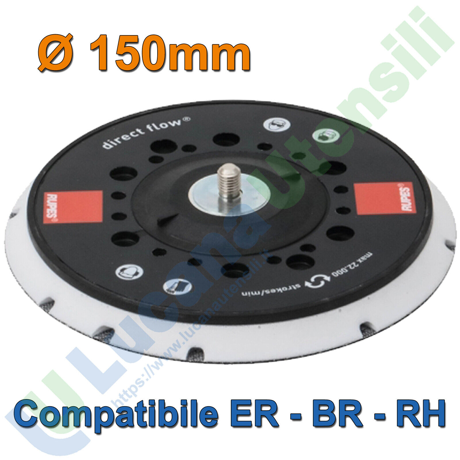 Platorello Velcrato di Ricambio 150mm RUPES Hart BigFoot Slim ER BR RH - 981.500