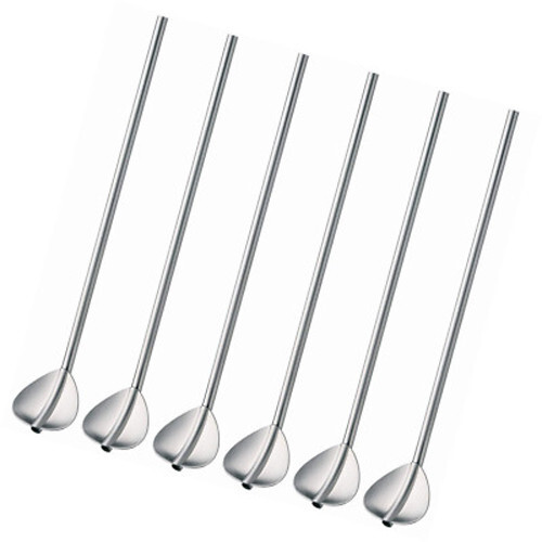 WMF 6 CUCCHIAI LONG DRINK BIBITA Nuova Acciaio Inox 1288689990