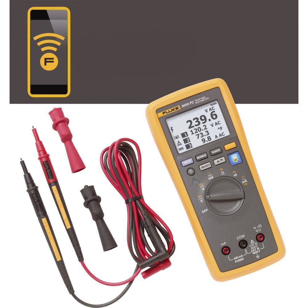 Fluke FLK-3000 FC Multimetro portatile digitale Display grafico, Data logger
