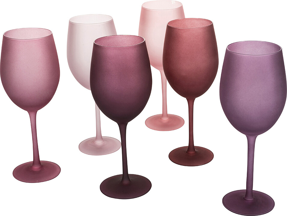 Set 6 calici 650 ml frosted in vetro Happy Hour Provence Villa Deste
