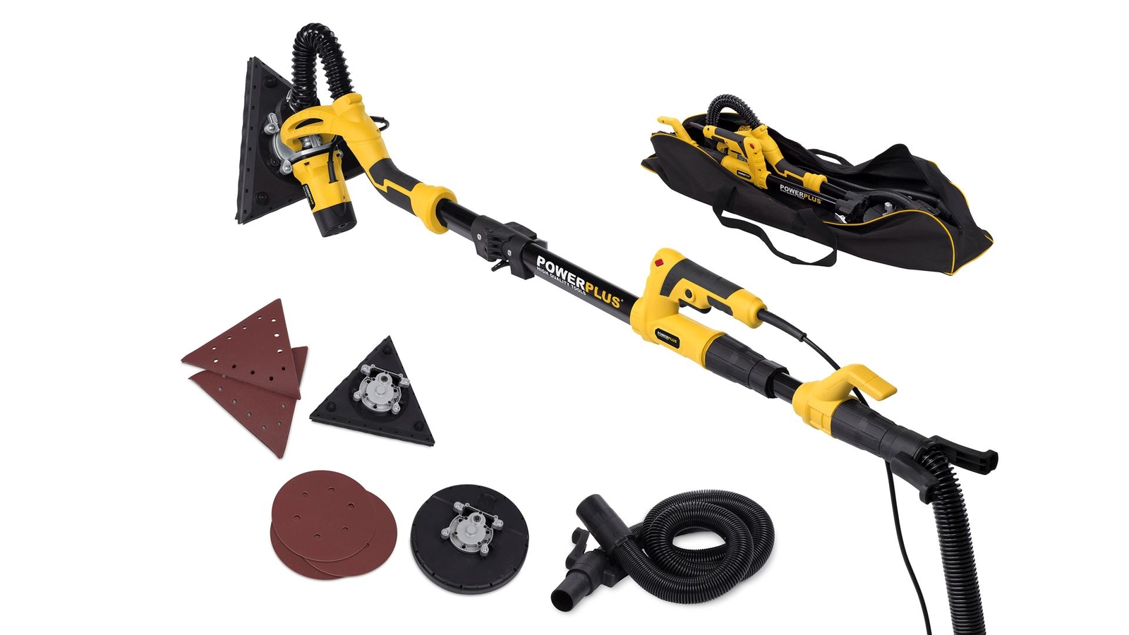 Levigatrice Per Muro 710w Combinata Con Braccio Telescopico Powx0477