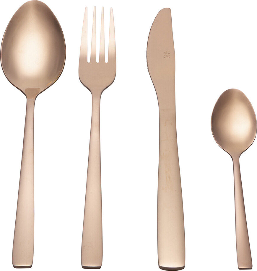 Modern Set 24 posate copper con finitura lucidain acciaio Villa deste 5907290