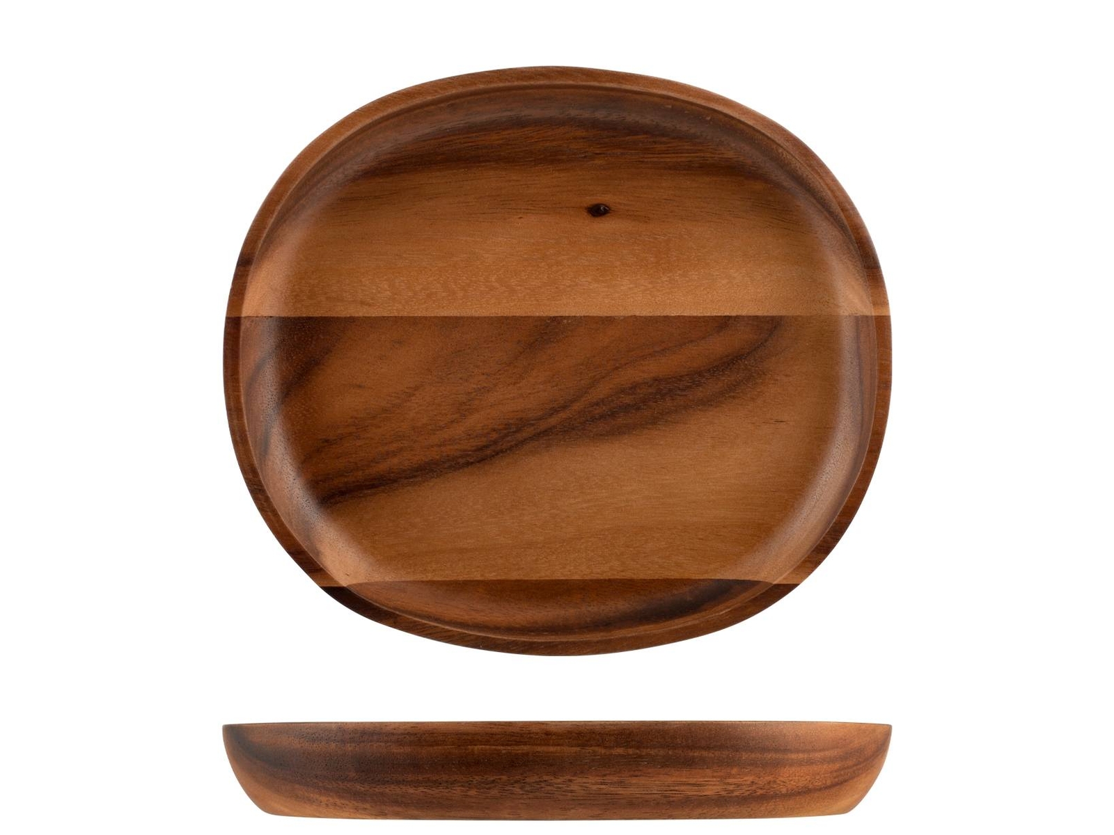 H&H Piatto Acacia Ovale, 21X24Cm