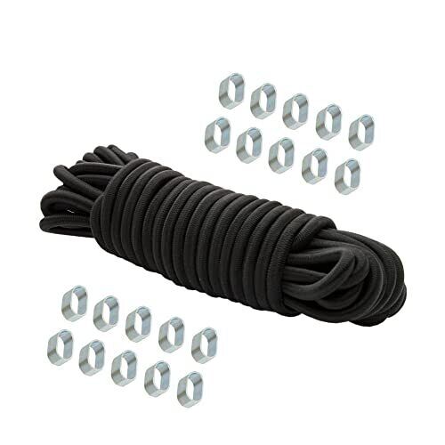 Corda di espansione 20m Ø8mm nero corda elastica corda elastica corda (s5I)