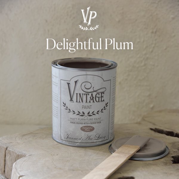 CHALK PAINT 700ML DELIGHTFUL PLUM EFFETTO SHABBY - VINTAGE PAINT