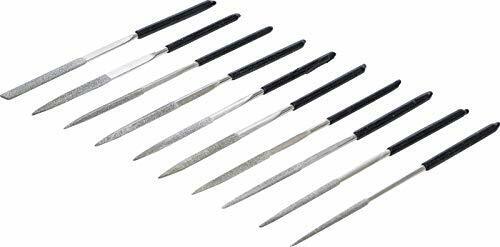 Fermec 1920 1920-Set di Lime diamantate, dritte, 140 x 3 mm, 10 Pezzi (m2r)