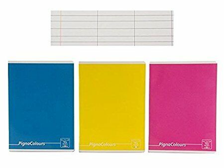 10 quaderni a5 15x21cm Pigna colours monocolore tinta unita rigatura a 1 2 eleme