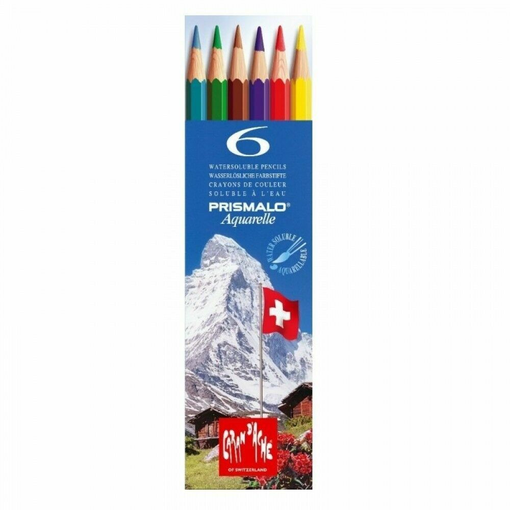 Caran d'Ache Matite Colorate acquarellabili PRISMALO Aquarelle 6 colori