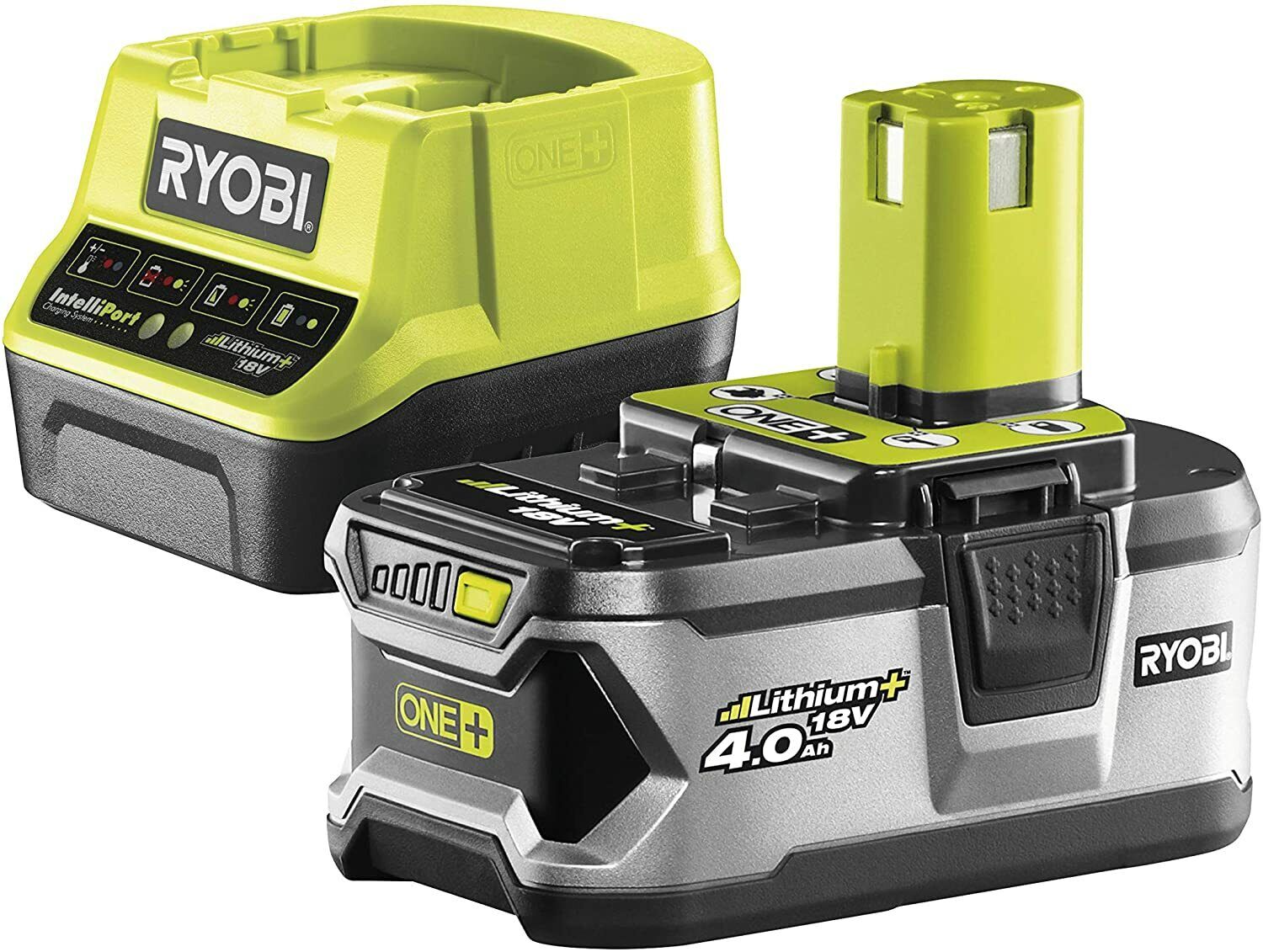 Ryobi RC18120-140 Kit Batteria 4.0Ah Lithium + Caricabatteria 18V One+