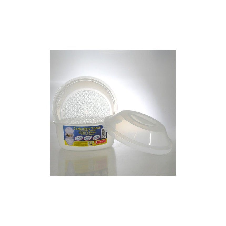 Cosmoplast Contenitore Alimenti Adatto A Microonde E Freezer 3 Pezzi