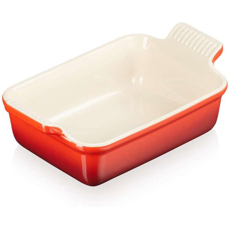 LE CREUSET Pirofila Rettangolare Tradition 19x13cm Gres Verificato Ciliegia