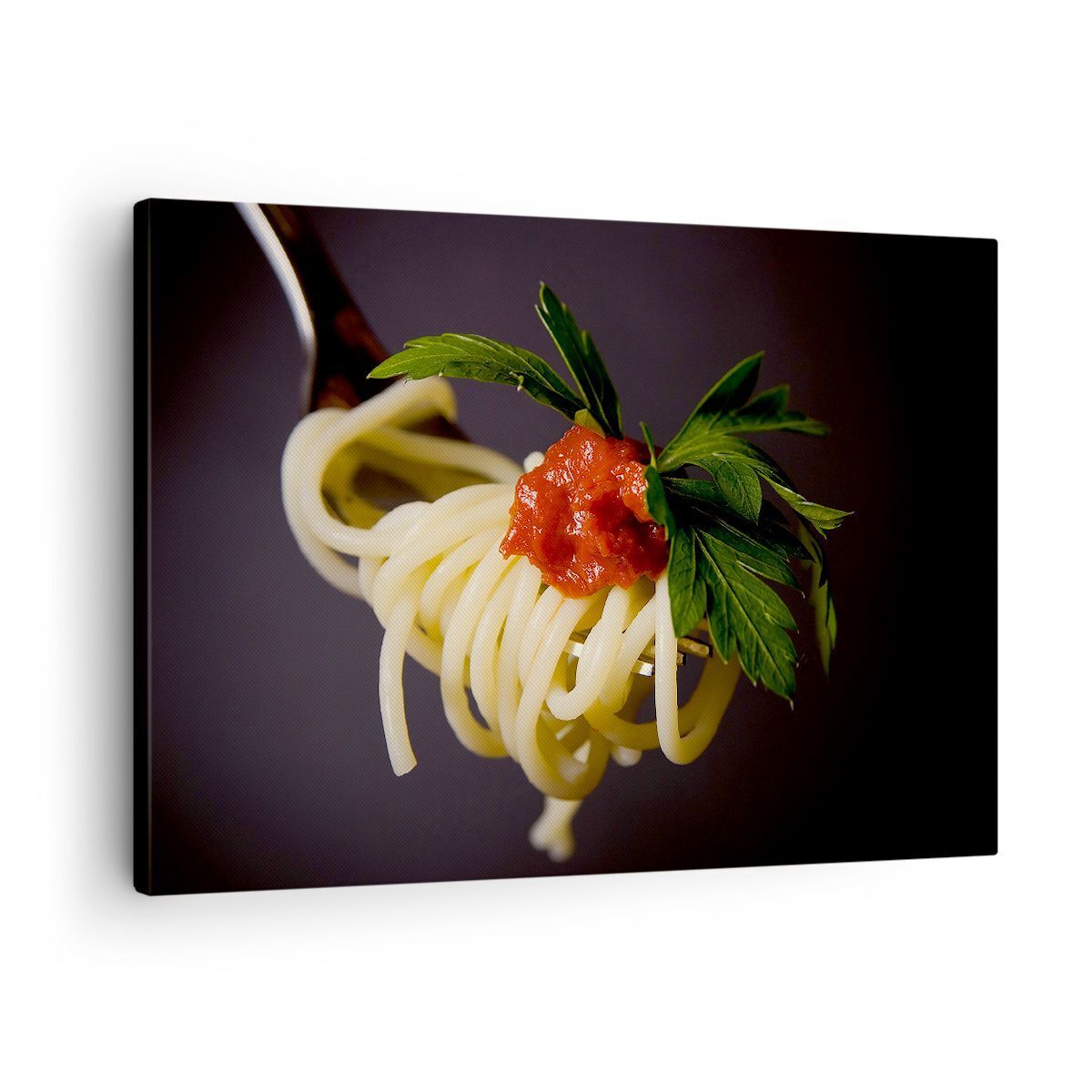 Quadro su Tela 70x50cm Italia pasta spaghetti Stampe Immagini Quadri Murale