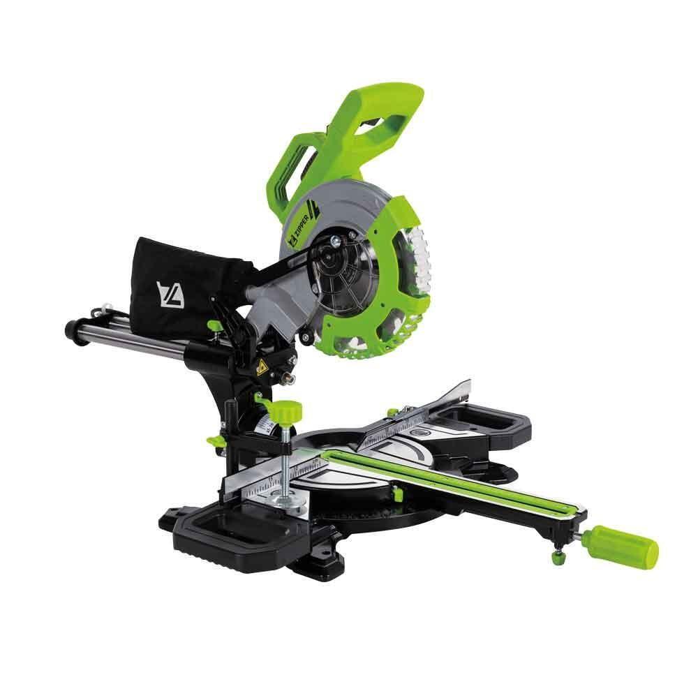 Troncatrice radiale legno alluminio plastica 1700w 120mm Zipper zi-kgs210ds