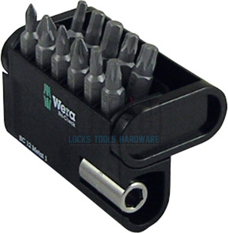 SET INSERTI WERA 12 PEZZI  CON PORTAINSERTI METAL1