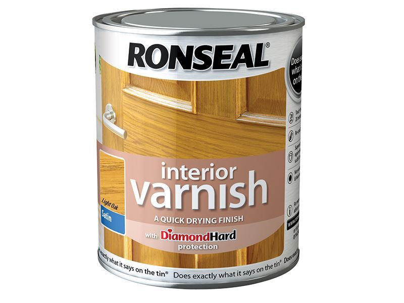 Ronseal - Vernice per interni Quick Dry Satin Light Oak 250ml