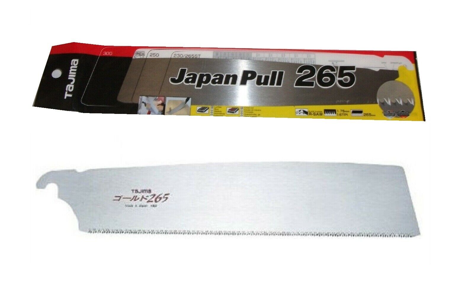 LAMA RICAMBIO SEGA GIAPPONESE PULL SAW 265 mm SEGHETTO SEGACCIO PER LEGNO TAJIMA