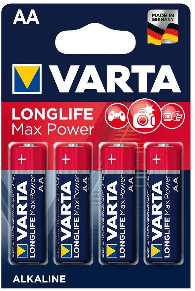 Batterie Alcaline Varta AA Max Tech 4706 Confezione da 4 Pz