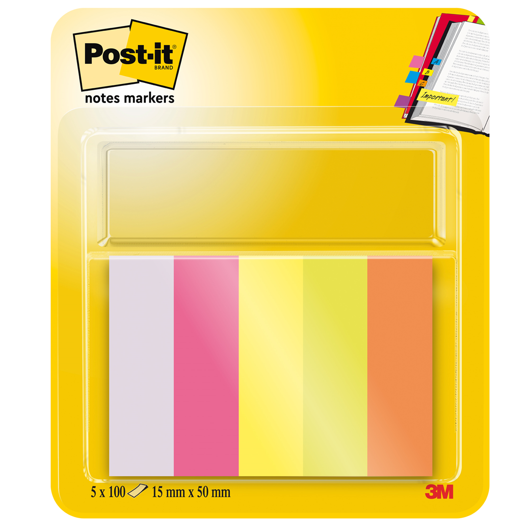 Notes Markers 15x50 Mm 5 Colori | Post-it