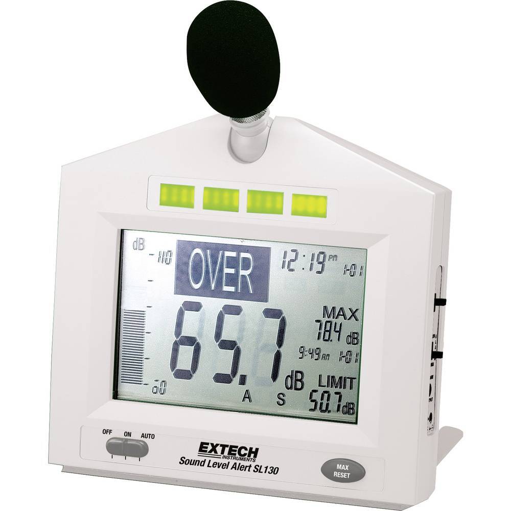 Extech Fonometro SL130W 30 - 130 dB 31.5 Hz - 8000 Hz