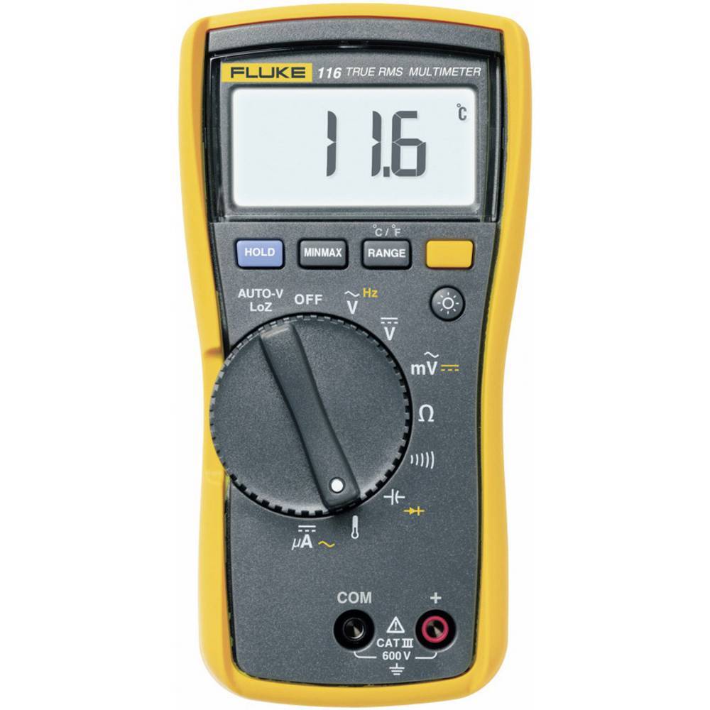 Fluke 116 Multimetro portatile digitale CAT III 600 V Display (Counts): 6000