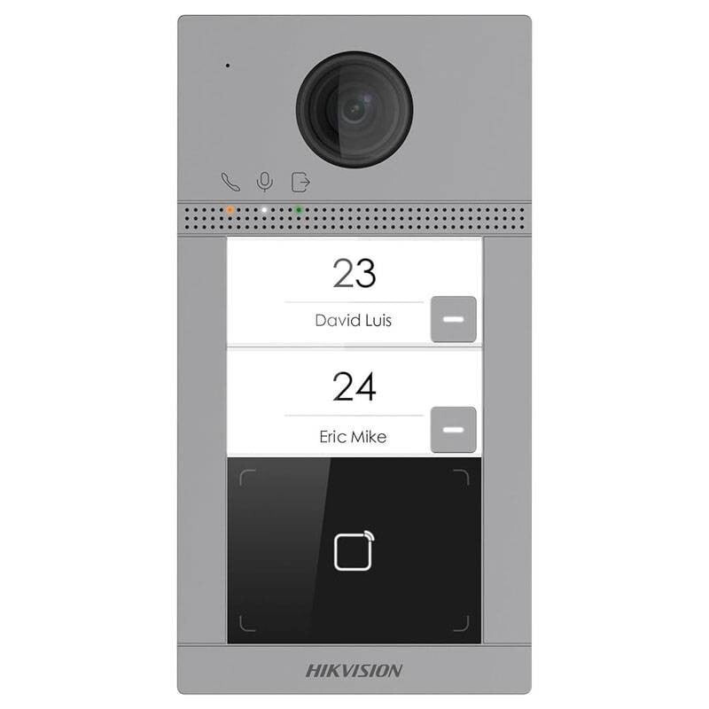 Hikvision Videocitofono 2mpx Wifi DS-KV8213-WME1 Pulsantiera 2 chiamate