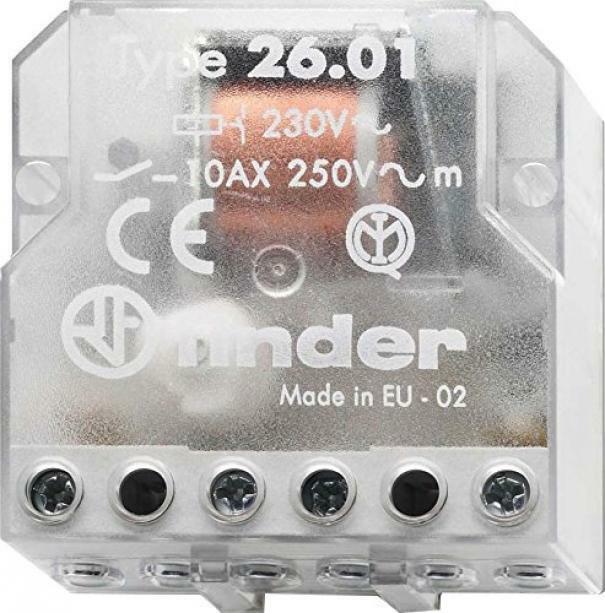 FINDER RELE' INTERRUTTORE UNIPOLARE AD IMPULSI 230V DA INCASSO 26.01.8.230.0000