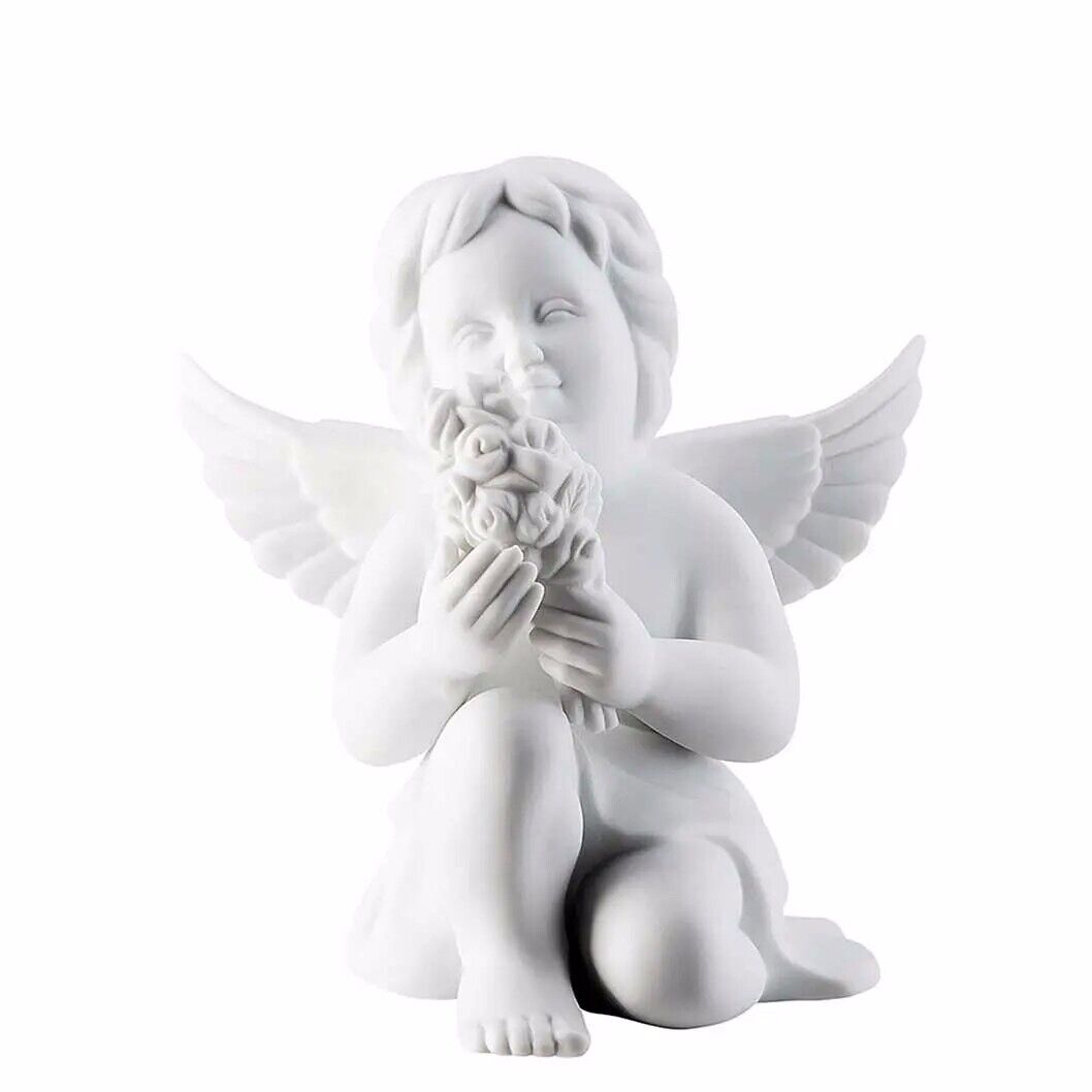 Rosenthal - Angelo con Fiori Grande 14,1cm Porcellana Rosenthal - Scultura