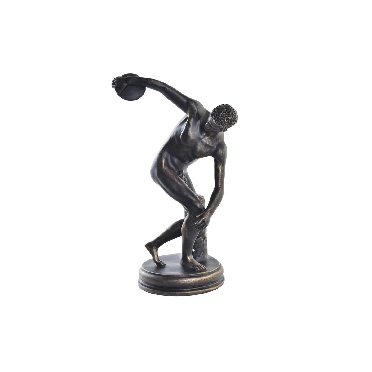 Statua Decorativa DKD Home Decor Discobolus Rame Resina [19 x 17 x 34 cm]